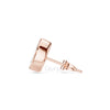 Marquise Cut Diamond Stud Earrings – Bezel Set in Silver & Gold