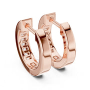 Classic Channel Set Diamond Hoop Earrings