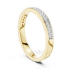 Double Row Diamond Band Ring in Sterling Silver, 10K & 14K Gold
