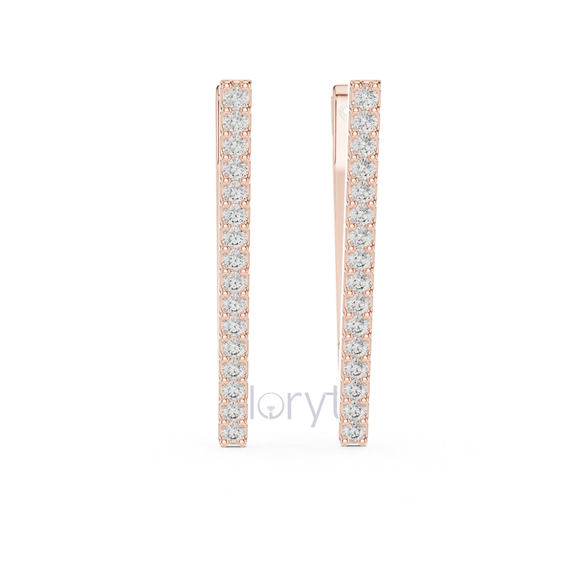 Geometric V-Shape Hoop Earrings