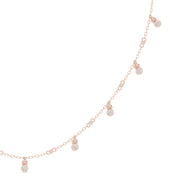 Dangling Diamond Station Necklace