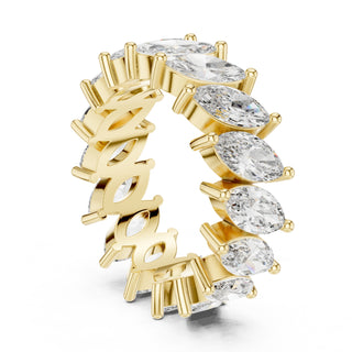 Marquise Cut Diamond Eternity Band