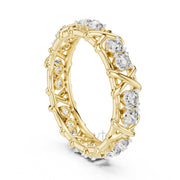 Criss-Cross Diamond Eternity Band – Round Cut