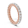 Round Cut Diamond Eternity Band – Classic Full Circle Ring in 925 Silver, 10K & 14K Gold