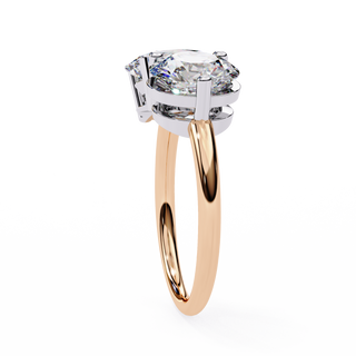 Two-Stone Oval & Round Diamond Toi-et-Moi Ring