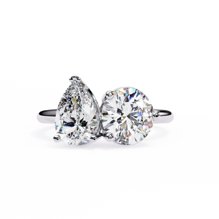 Pear & Round Toi-et-Moi Diamond Ring