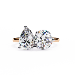 Pear & Round Toi-et-Moi Diamond Ring