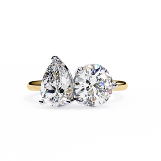 Pear & Round Toi-et-Moi Diamond Ring