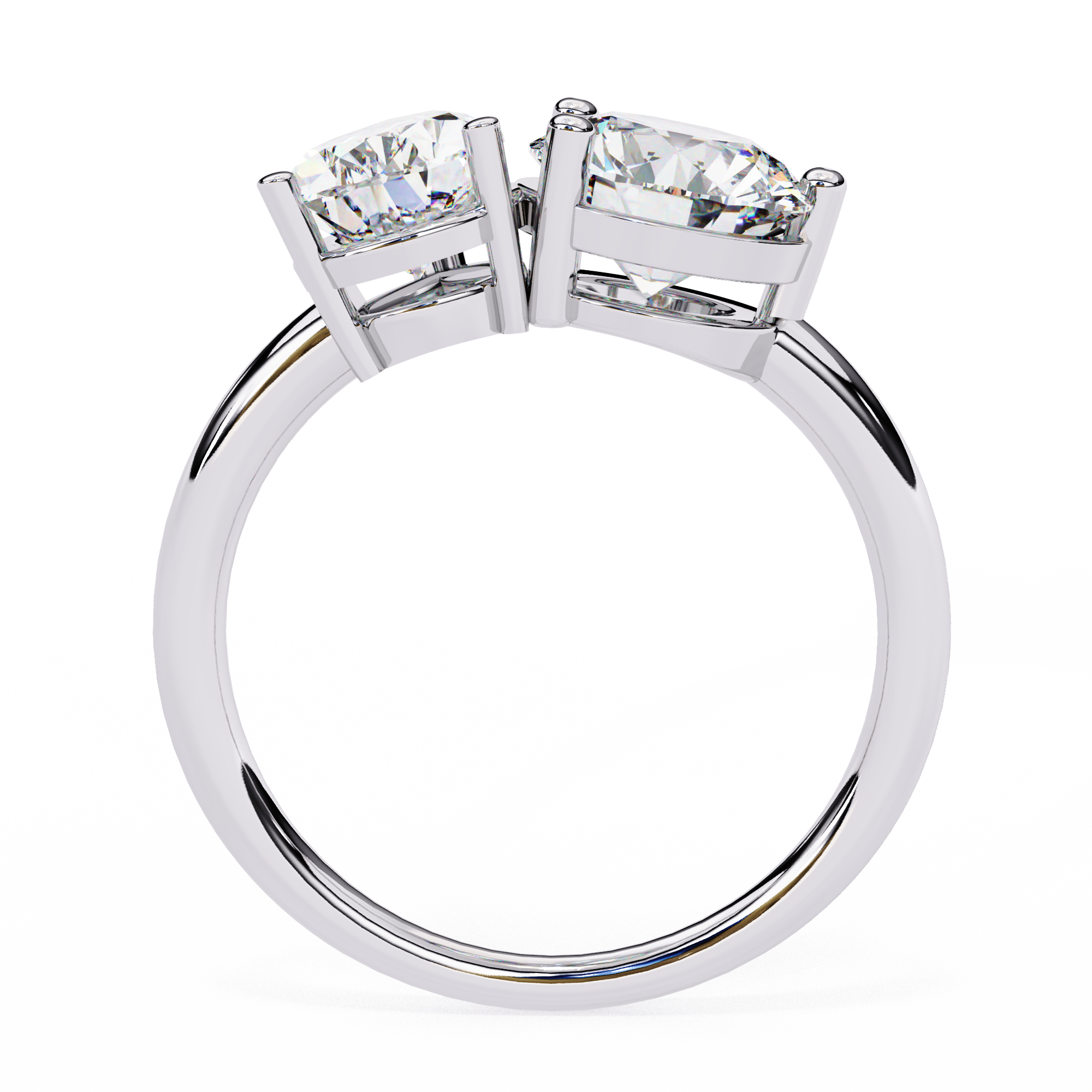 Pear & Round Toi-et-Moi Diamond Ring