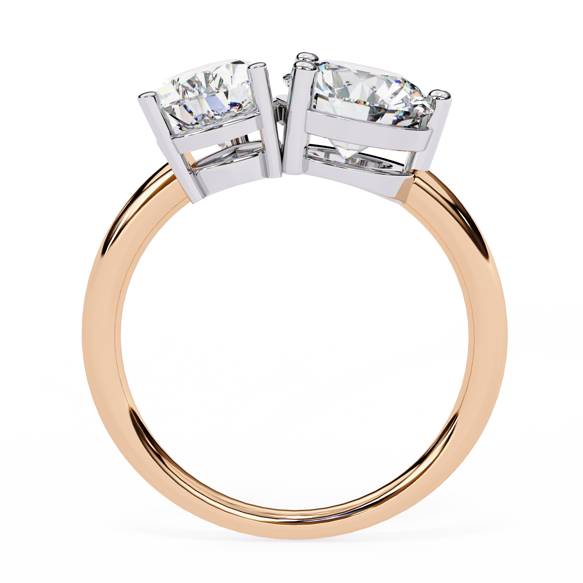 Pear & Round Toi-et-Moi Diamond Ring