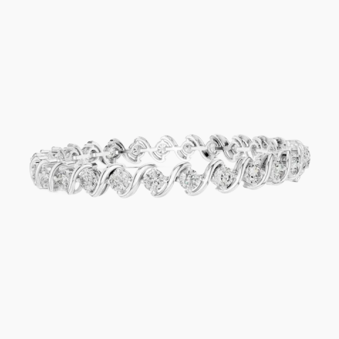 Diamond Wave Tennis Bracelet