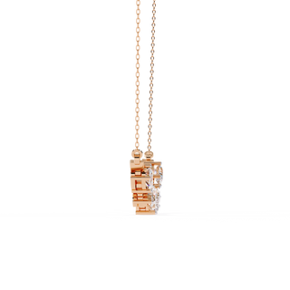 Five-Stone Modern Diamond Mixed-Shape Necklace