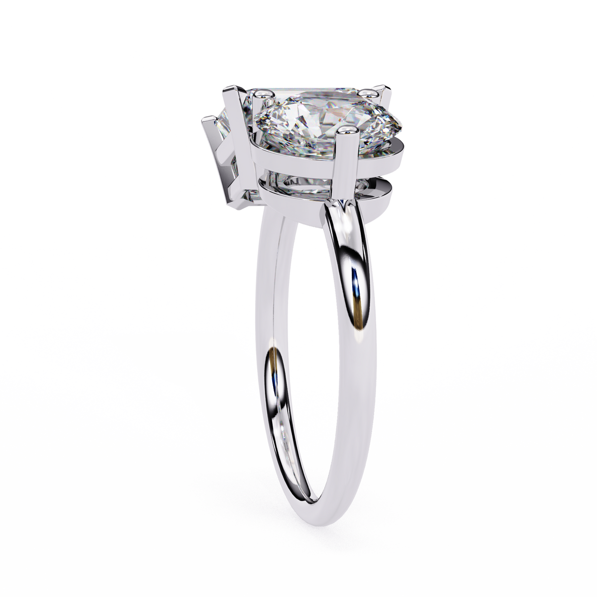 Two-Stone Toi et Moi Radiant & Round Diamond Ring
