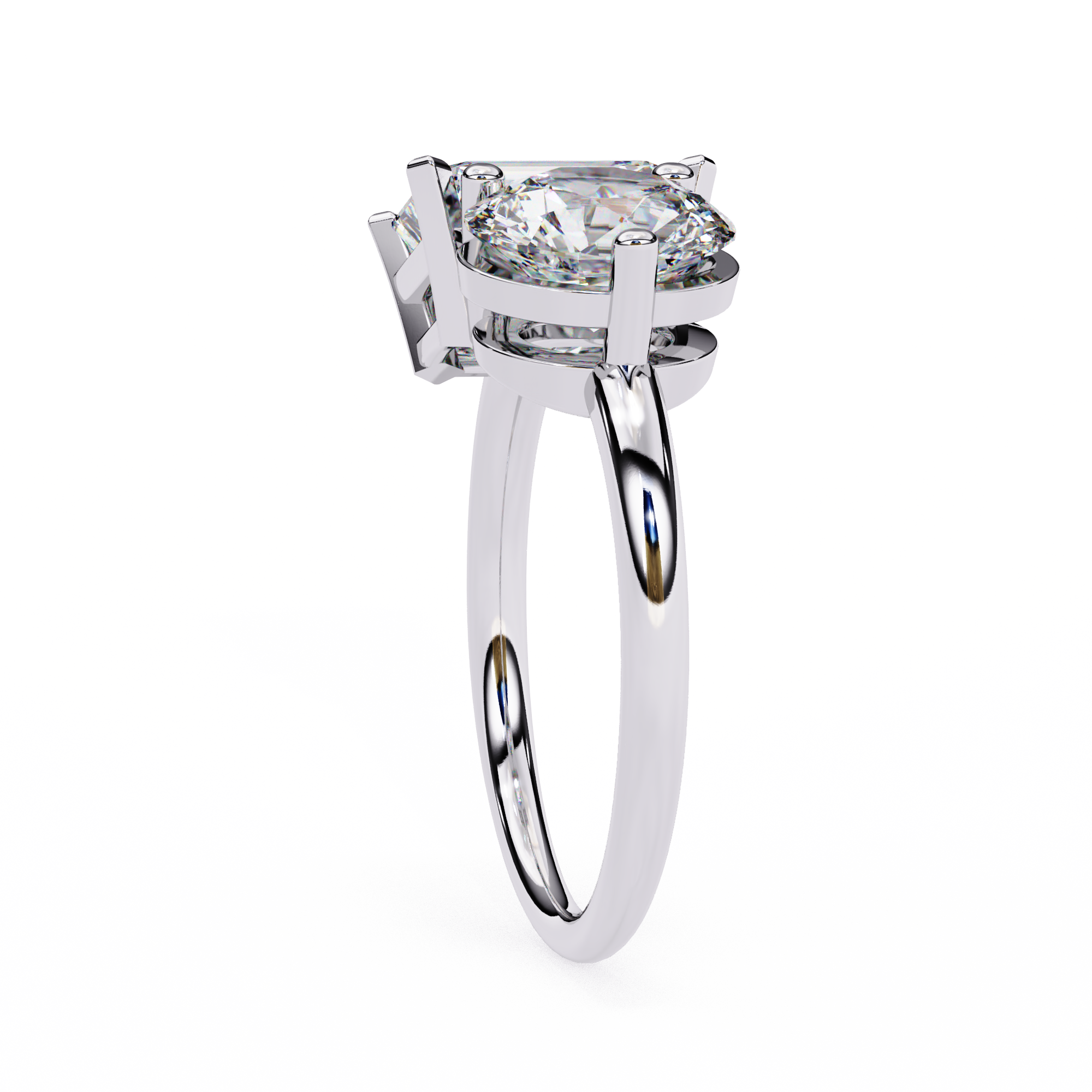 Two-Stone Toi et Moi Radiant & Round Diamond Ring