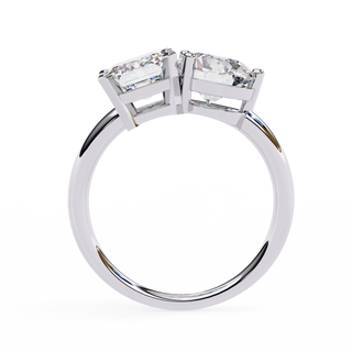 Pear & Princess Two-Stone Toi Et Moi Diamond Ring