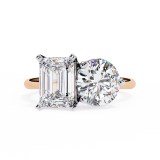 Pear & Princess Two-Stone Toi Et Moi Diamond Ring