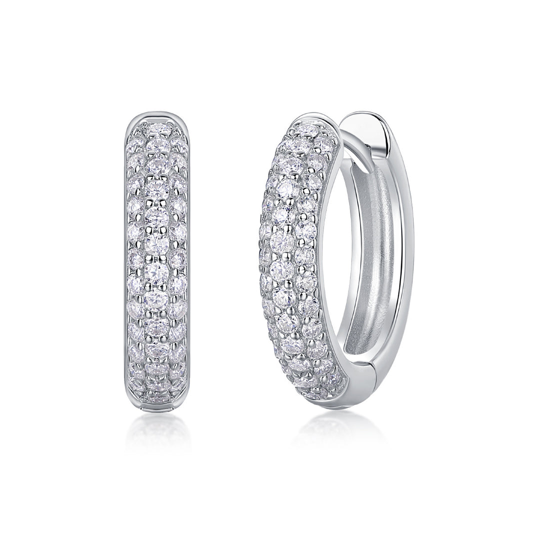 Corner Star Diamond Set Moissanite Silver Earrings Luxury Fashion Diamond Earrings Stud Earrings