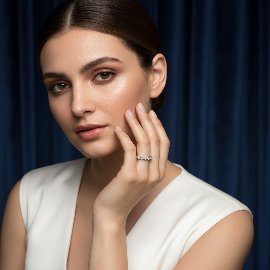 Baguette Cluster Hoop Earrings