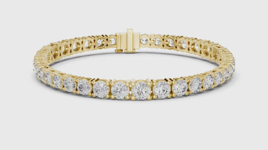 Round Brilliant Diamond Tennis Bracelet