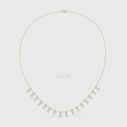 Baguette Diamond Necklace