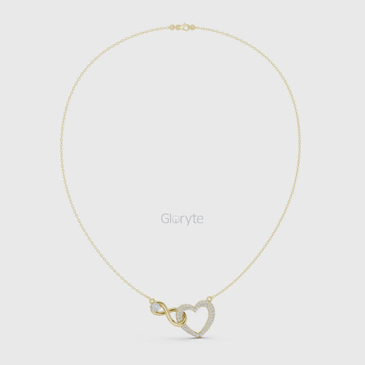 Heart Diamond Pendant Necklace