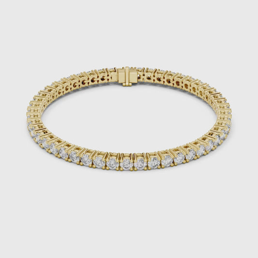 Round Cut Diamond Tennis Bracelet 0.10 Pointers