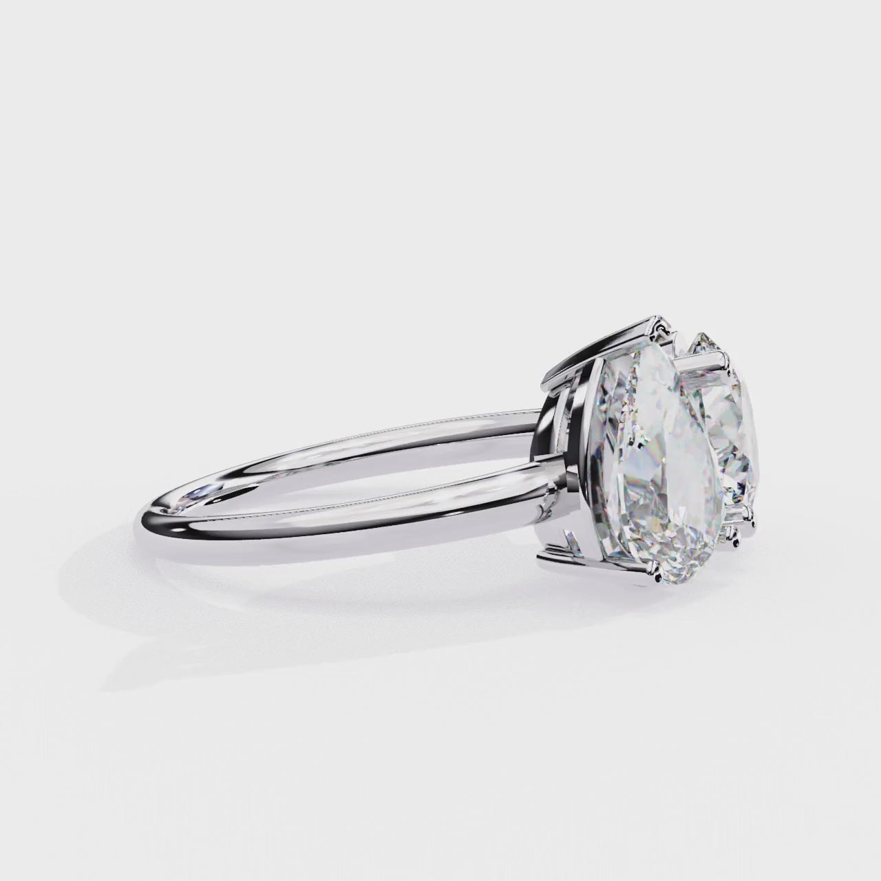 Pear & Round Toi-et-Moi Diamond Ring