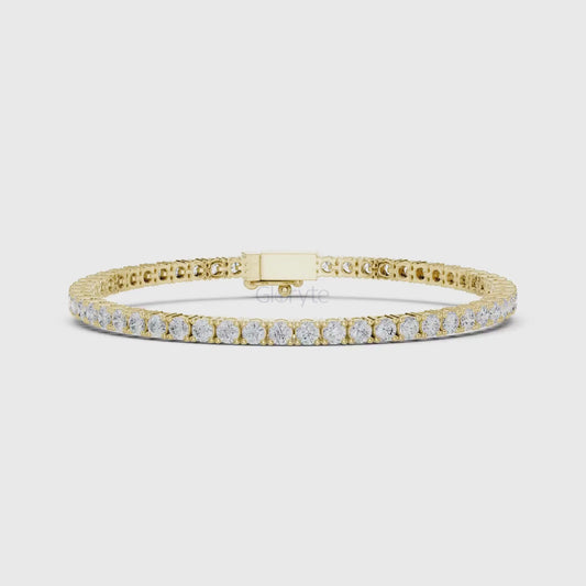 Classic Round Diamond Tennis Bracelet (2.50mm)
