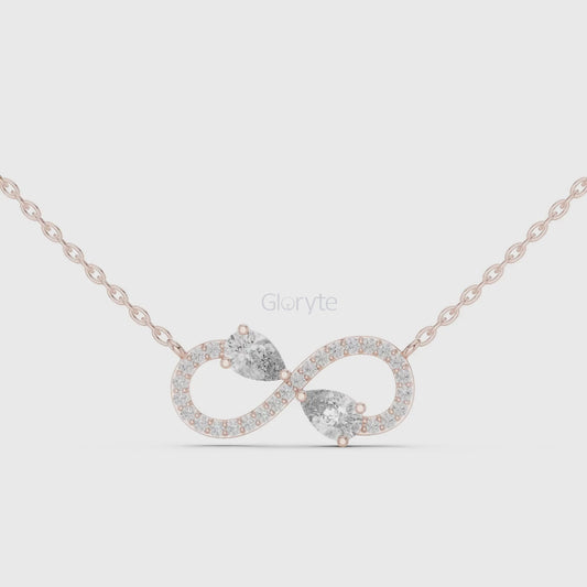 Infinity Diamond Pendant Necklace