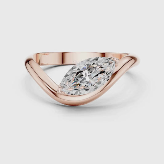 Marquise Diamond Wrap Ring