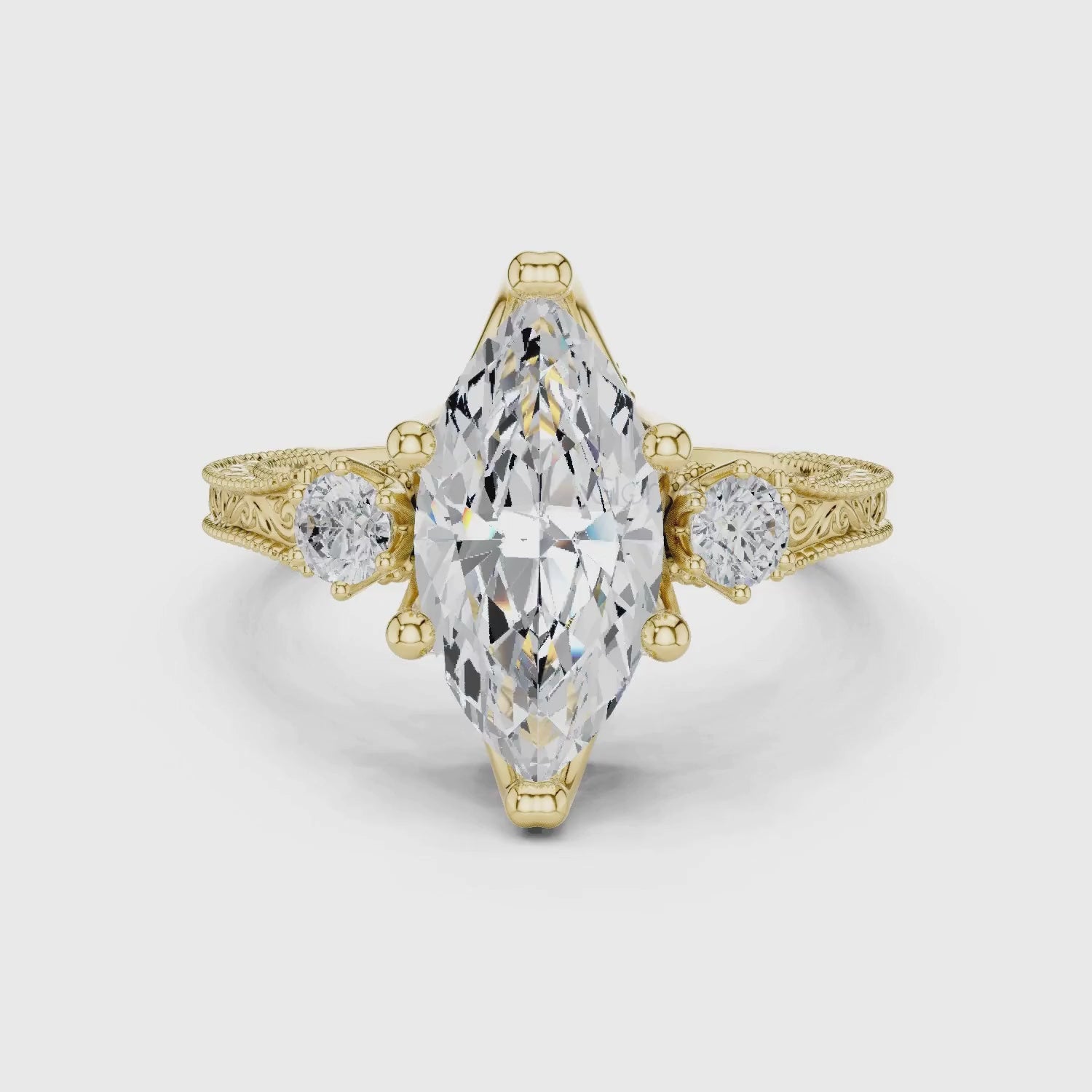 Marquise Diamond Vintage Ring
