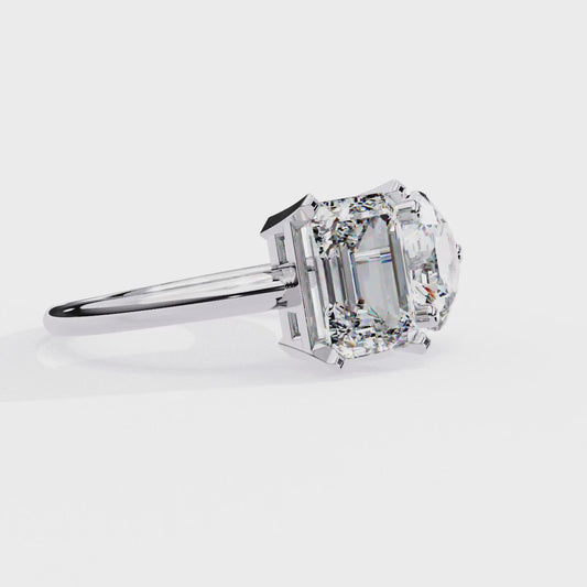 Pear & Princess Two-Stone Toi Et Moi Diamond Ring