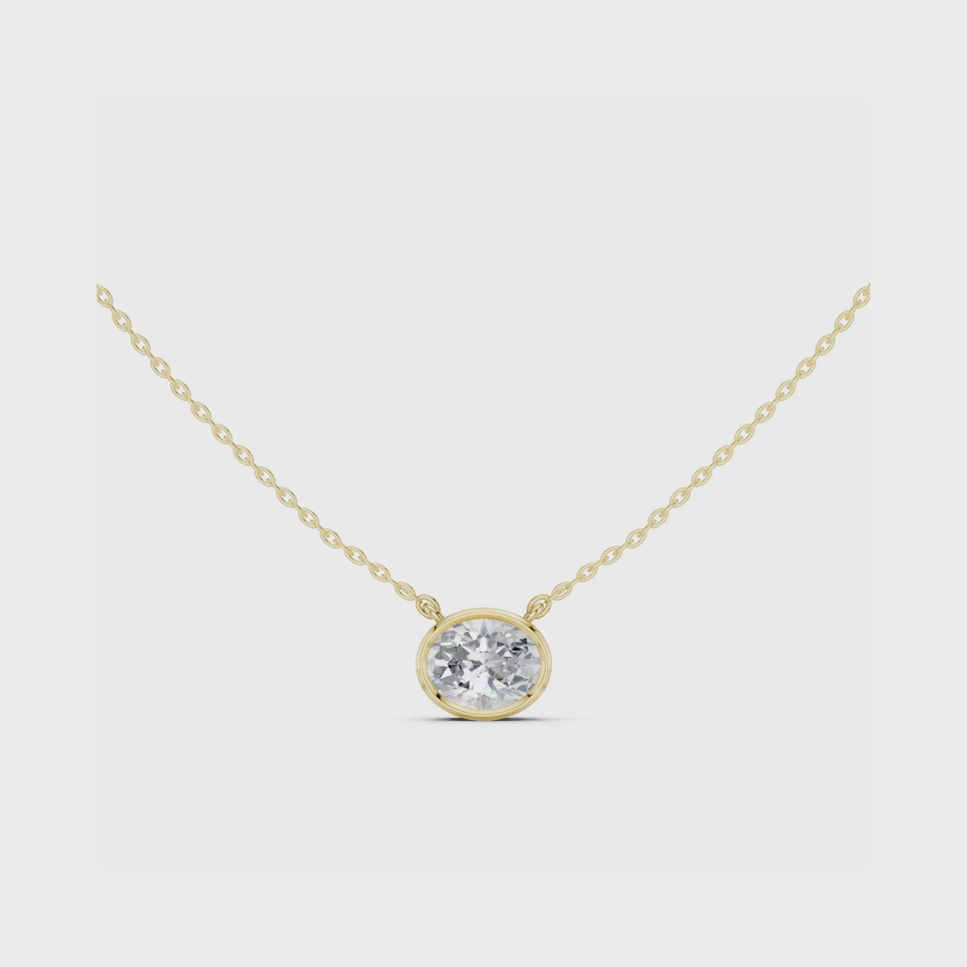 2.50 Carat East-West Diamond Solitaire Pendant – Oval & Marquise Shape