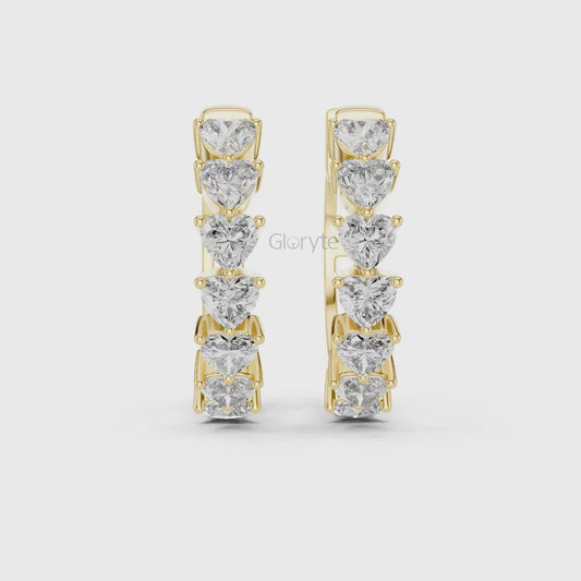 Eternal Heart Hoop Earrings