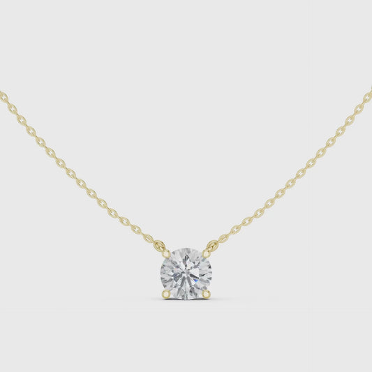 Diamond Solitaire Pendant Necklace – 2.50 Carat