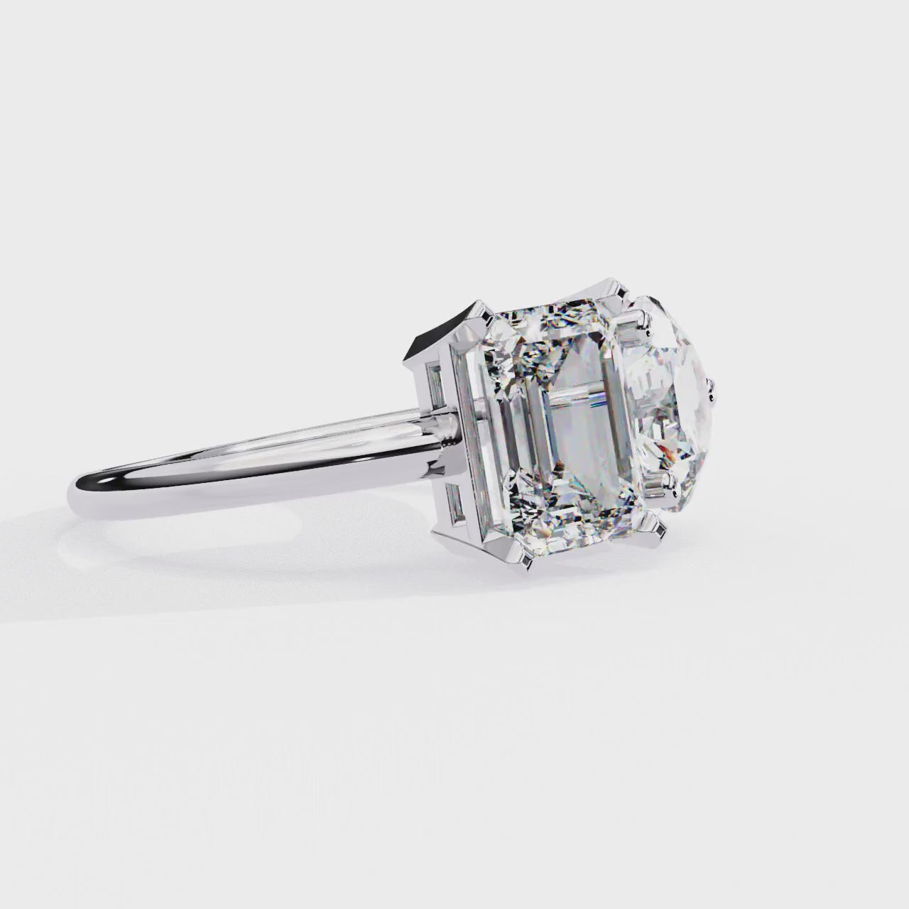 Two-Stone Toi et Moi Radiant & Round Diamond Ring