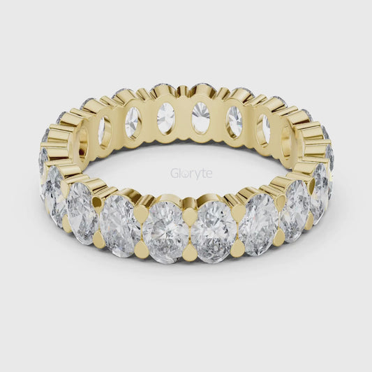 Oval Cut Diamond Eternity Band