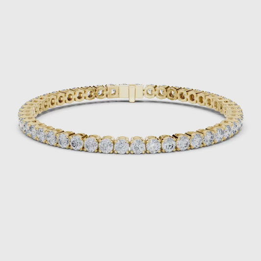 Round Cut Diamond Tennis Bracelet (3.30mm)