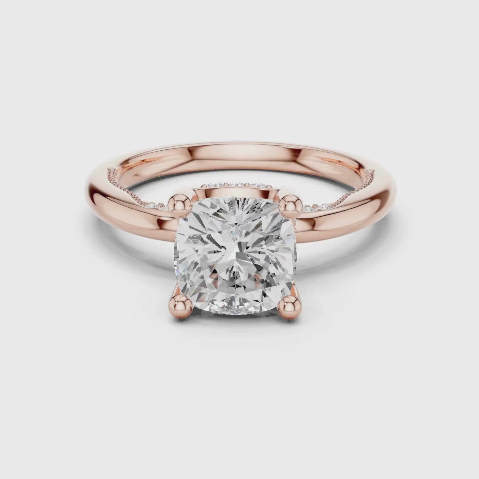 Elegant 2.5ct Solitaire Diamond Ring with Accent Side Stones